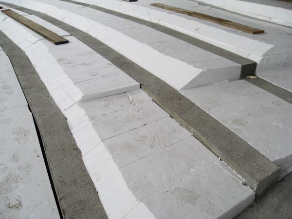 Void Former. Jacks to go on concrete plinths