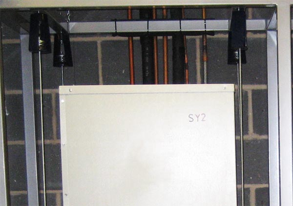 30N Spring Hanger Installation Close Up