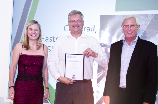 Bob presenting the commended award