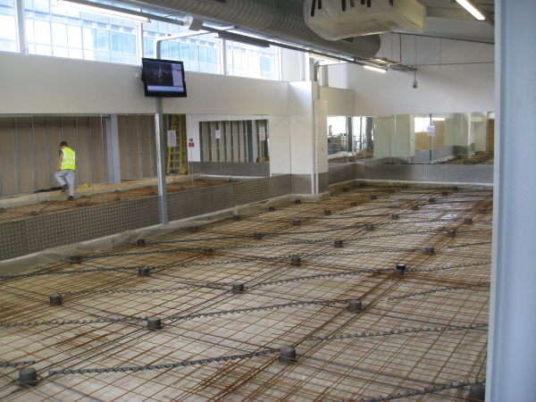 Floating Floor laid out ready for concrete