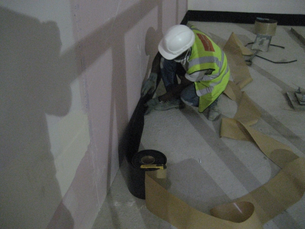 NSP foam put up around edge