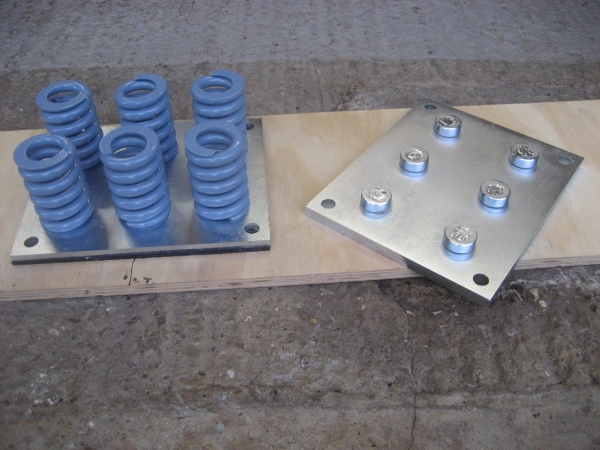 The spring mounts before installation