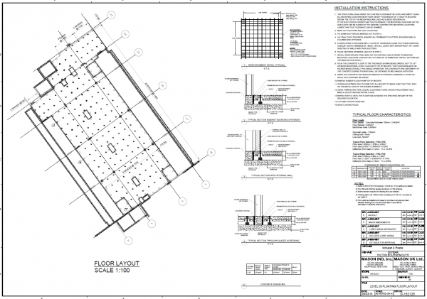 The floor shape was irregular