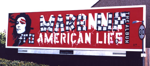 American Lies - Bill Board Subvert - Bristol UK American Lies - Bill Board Subvert - Bristol UK