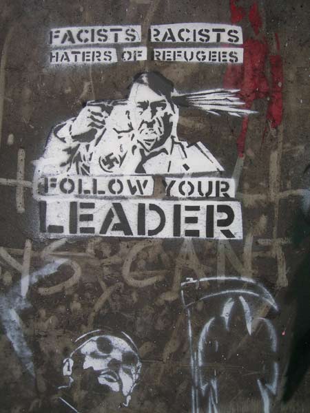 Exhibition at Banksy's Cans Festival, Waterloo, London- Revolting Mass