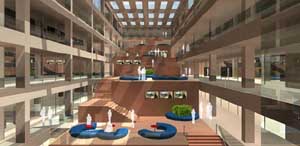 Internal mock up of finsihed BBC Scotland Building