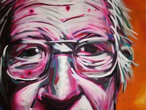 Revolting Mass - Noam Chomsky Freehand Graffiti - Click to enlarge Revolting Mass - Noam Chomsky Freehand Graffiti