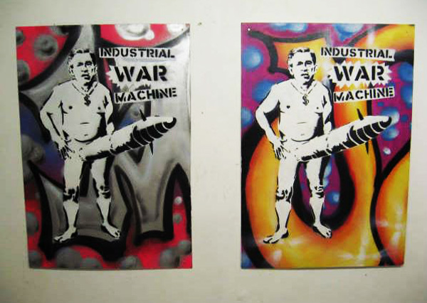 Double Trouble! George W Bush clones, attack Falmouth with their penis extensions