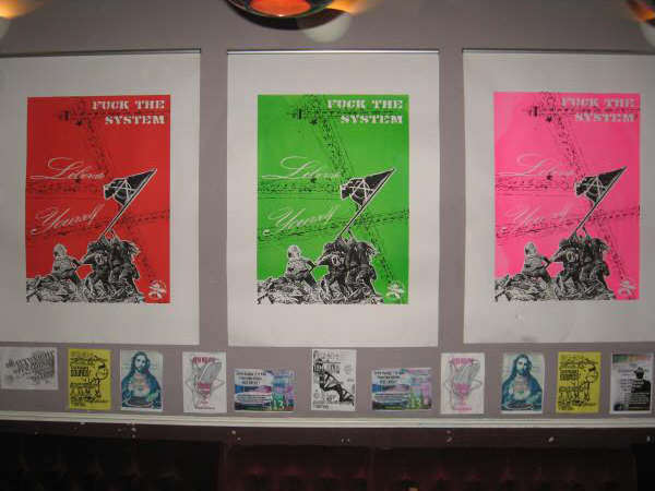 Revolting Mass Street Art Gallery - Stolen Wall Exhibitions, Q-Bar, Falmouth, Cornwall