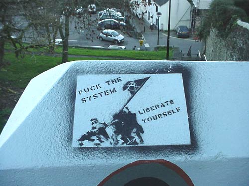 Fuck the System, Liberate Yourself - Falmouth, Cornwall, UK