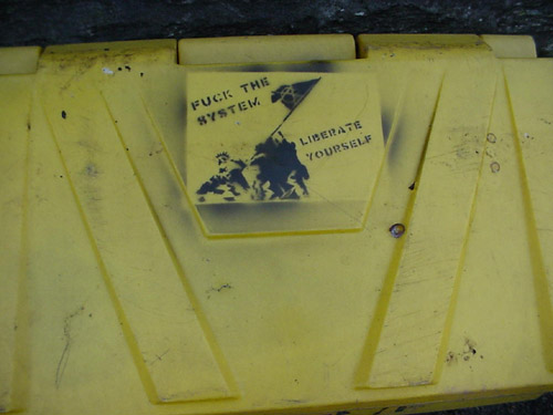 Fuck the System, Liberate Yourself - Falmouth, Cornwall, UK