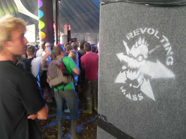Revolting Mass's work was even being admired in the dance tent