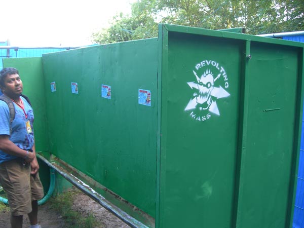 Glastonbury Festival Urinal Graffiti