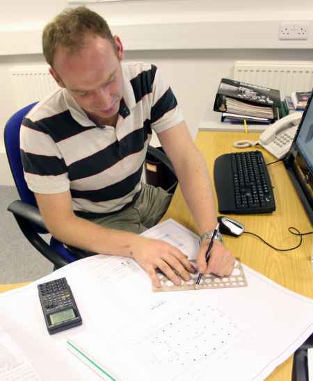 Mason UK Ltd - Adam Fox working on a Design