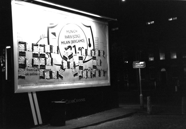 Peace - Anti War Bill Board Subvert Bristol UK