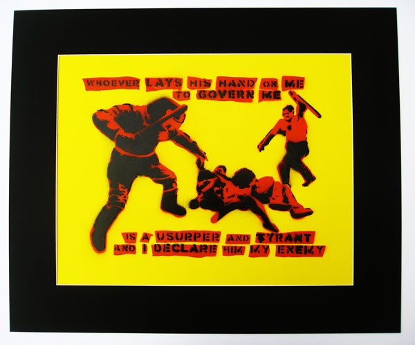 Police Brutality - Proudhon Quote - Click to enlarge Police Brutality - Proudhon Quote