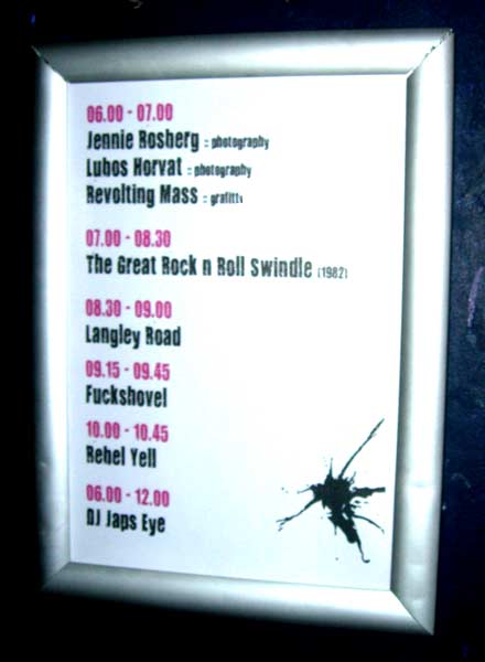 Revolting Mass Exhibition with Not So Pretty at a Punk gig in Camden London Exhibition with Not So Pretty at a Punk gig in Camden London- Revolting Mass