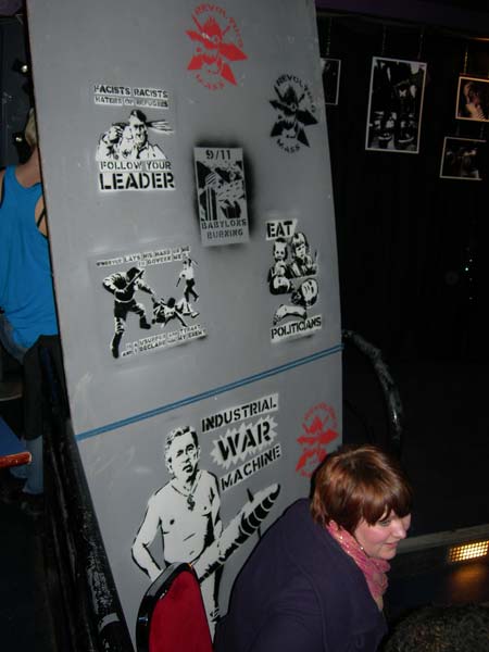 Revolting Mass Exhibition with Not So Pretty at a Punk gig in Camden London Exhibition with Not So Pretty at a Punk gig in Camden London- Revolting Mass