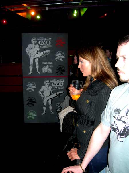 Revolting Mass Exhibition with Not So Pretty at a Punk gig in Camden London Exhibition with Not So Pretty at a Punk gig in Camden London- Revolting Mass