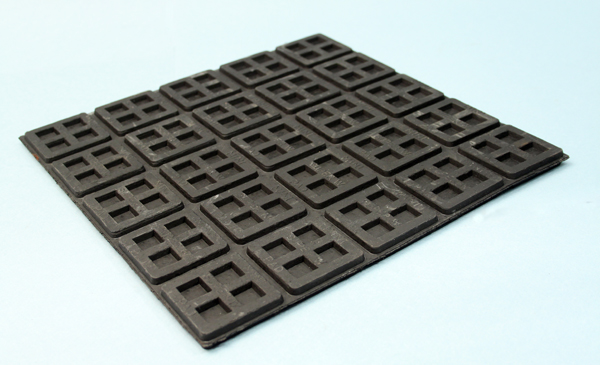 Sheet of Mini Super W Pads - LDS Rubber - Mason UK Ltd Mason UK Ltd - Sheet of Mini Super W Pads - LDS Rubber