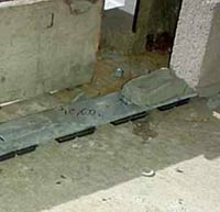 Close Up of SWW Masonry isolation in use