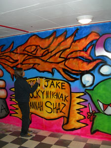 Revolting Mass - Teaching Street Art - Graffiti Lessons