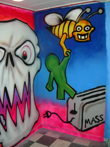 Close up of graffiti mural - Graffiti Lessons
