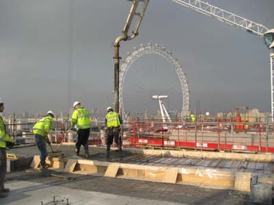 Pouring Concrete for Floating Floor